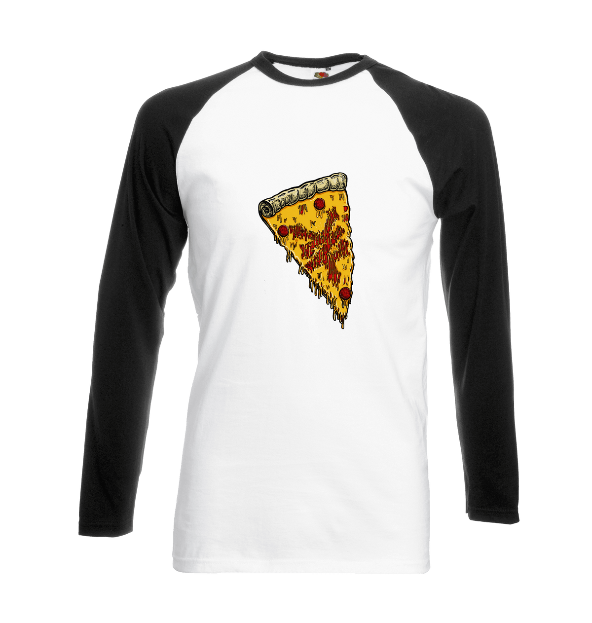 White/Black Printed T-shirt Front