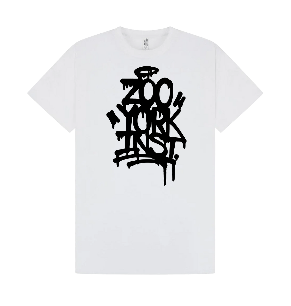 White Printed T-shirt Front