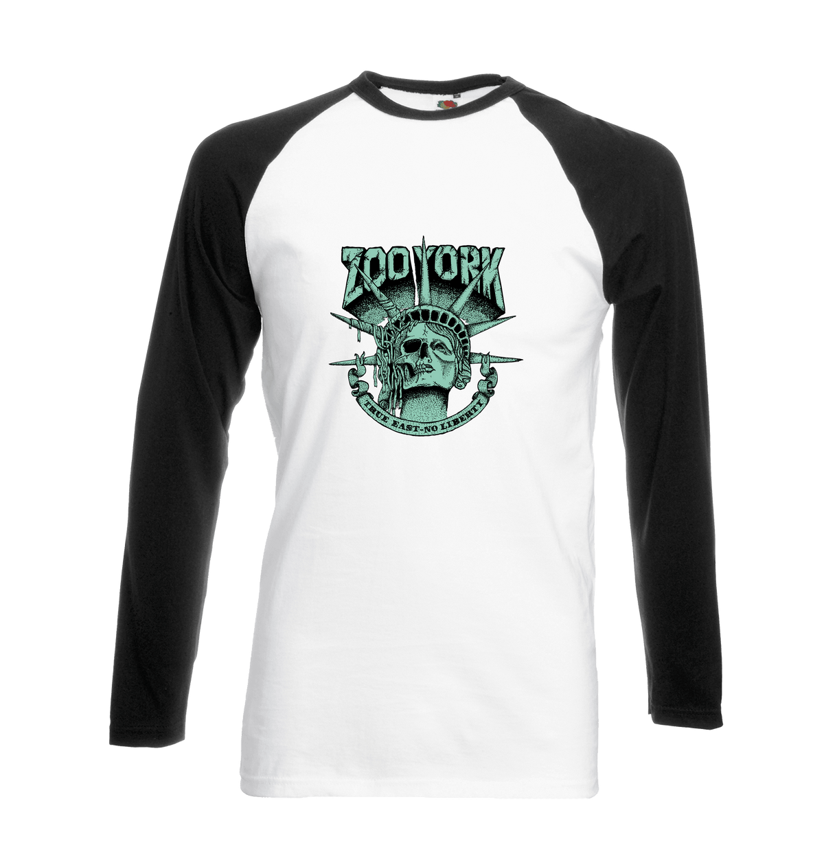 White/Black Printed T-shirt Front