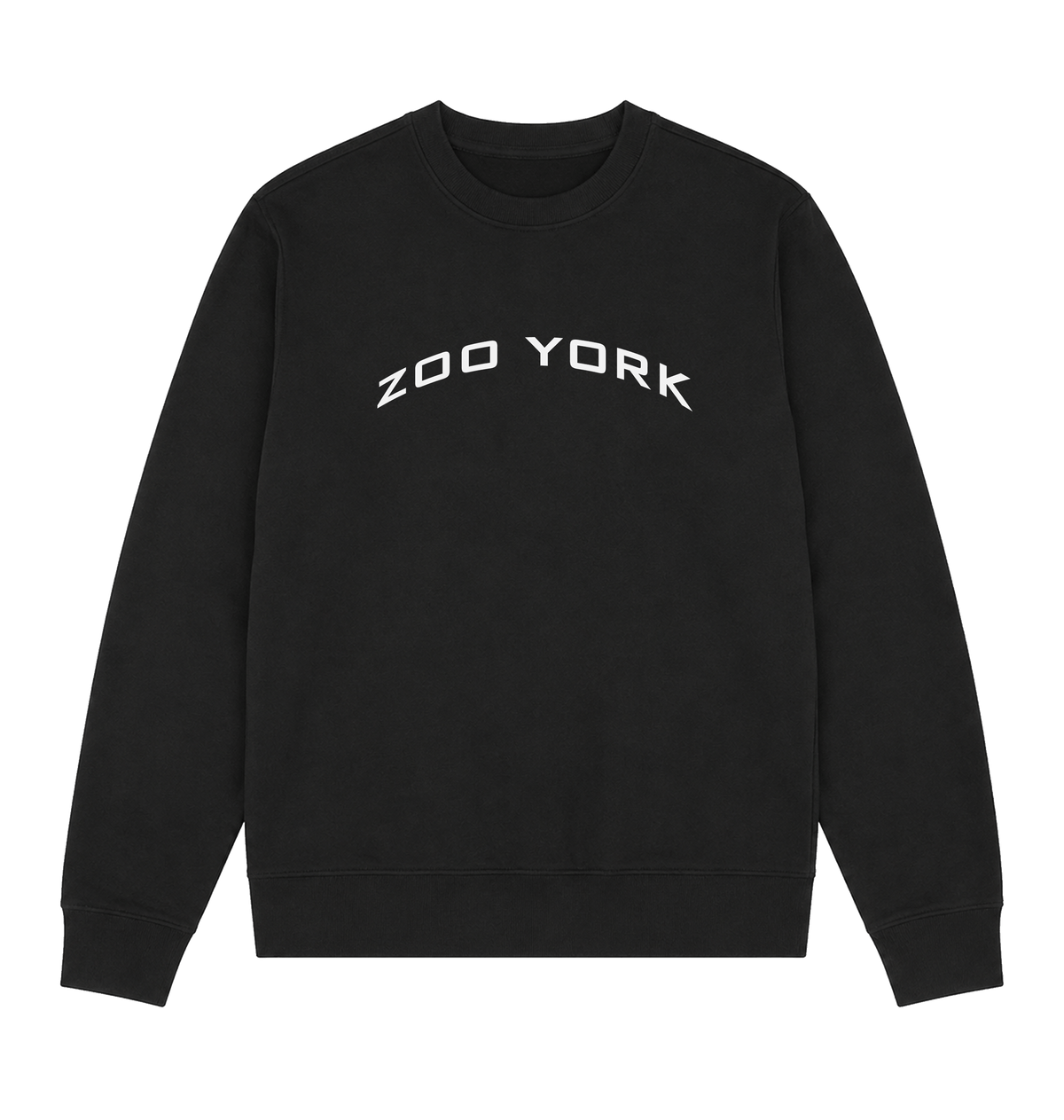 Black Printed Sweater Front