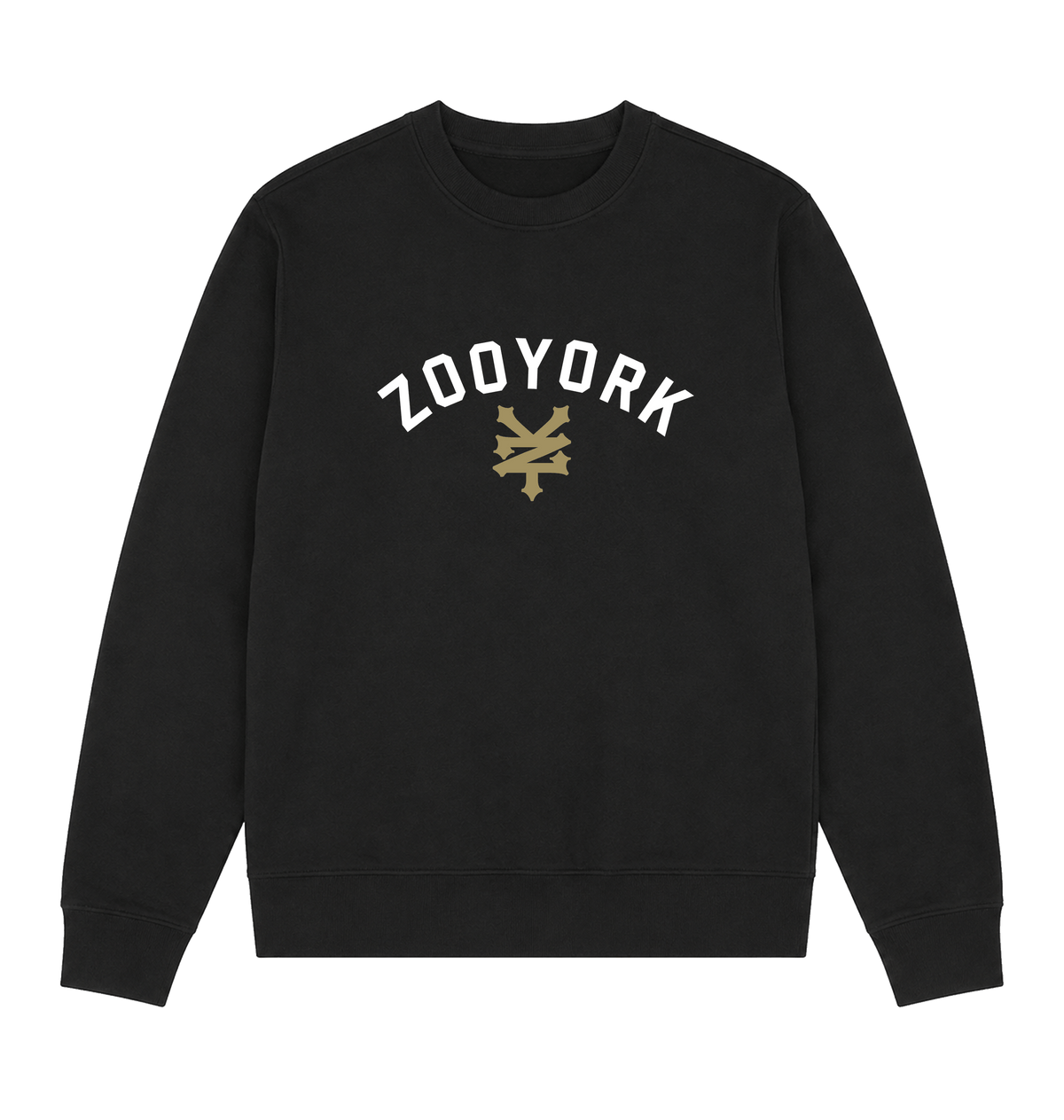 Black Printed Sweater Front