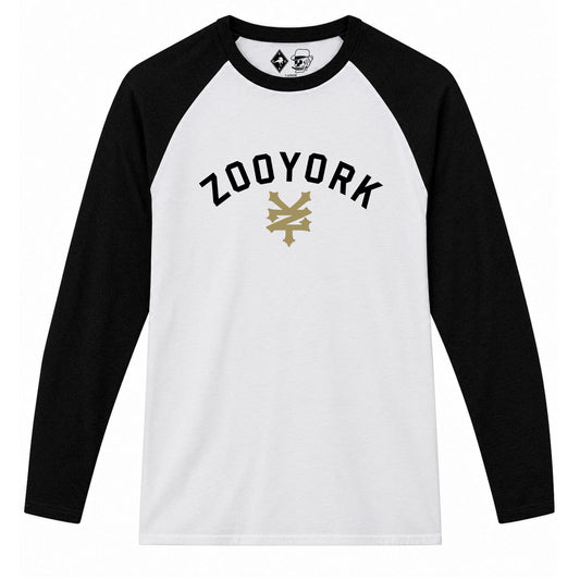 Zoo York Standard Baseball Tee White/Black - front