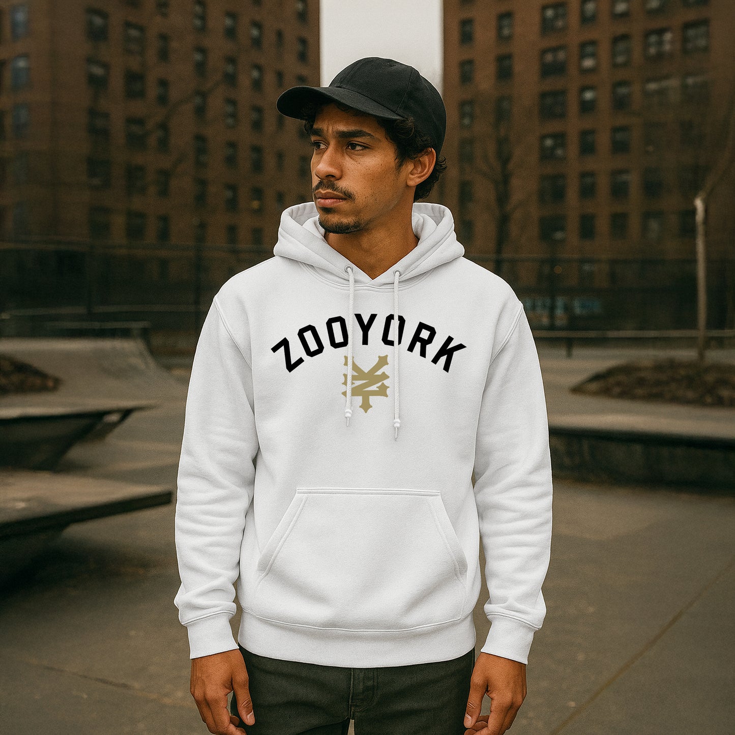 ZOO YORK STANDARD HOODIE LITE WHITE