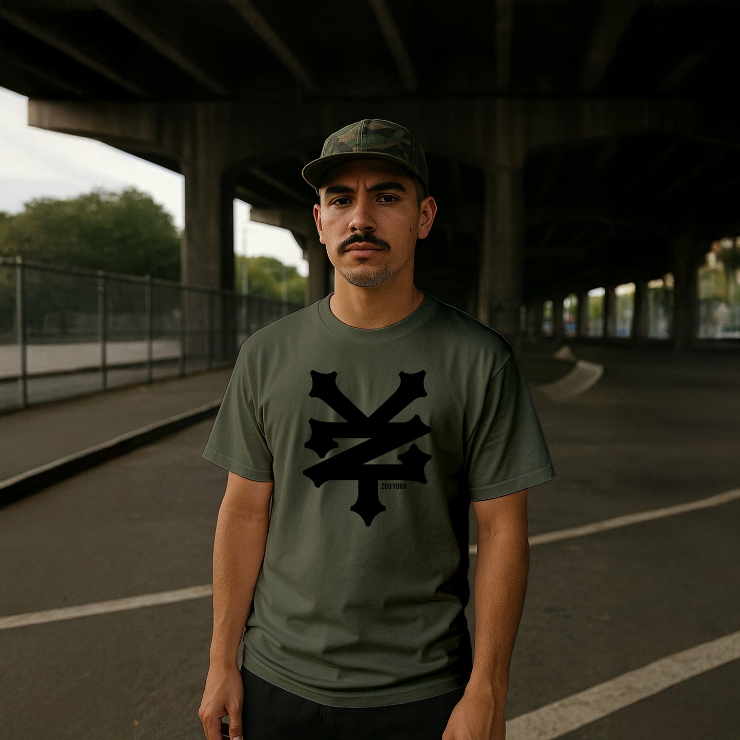 ZOO YORK CRACKERJACK T-SHIRT CLASSIC OLIVE