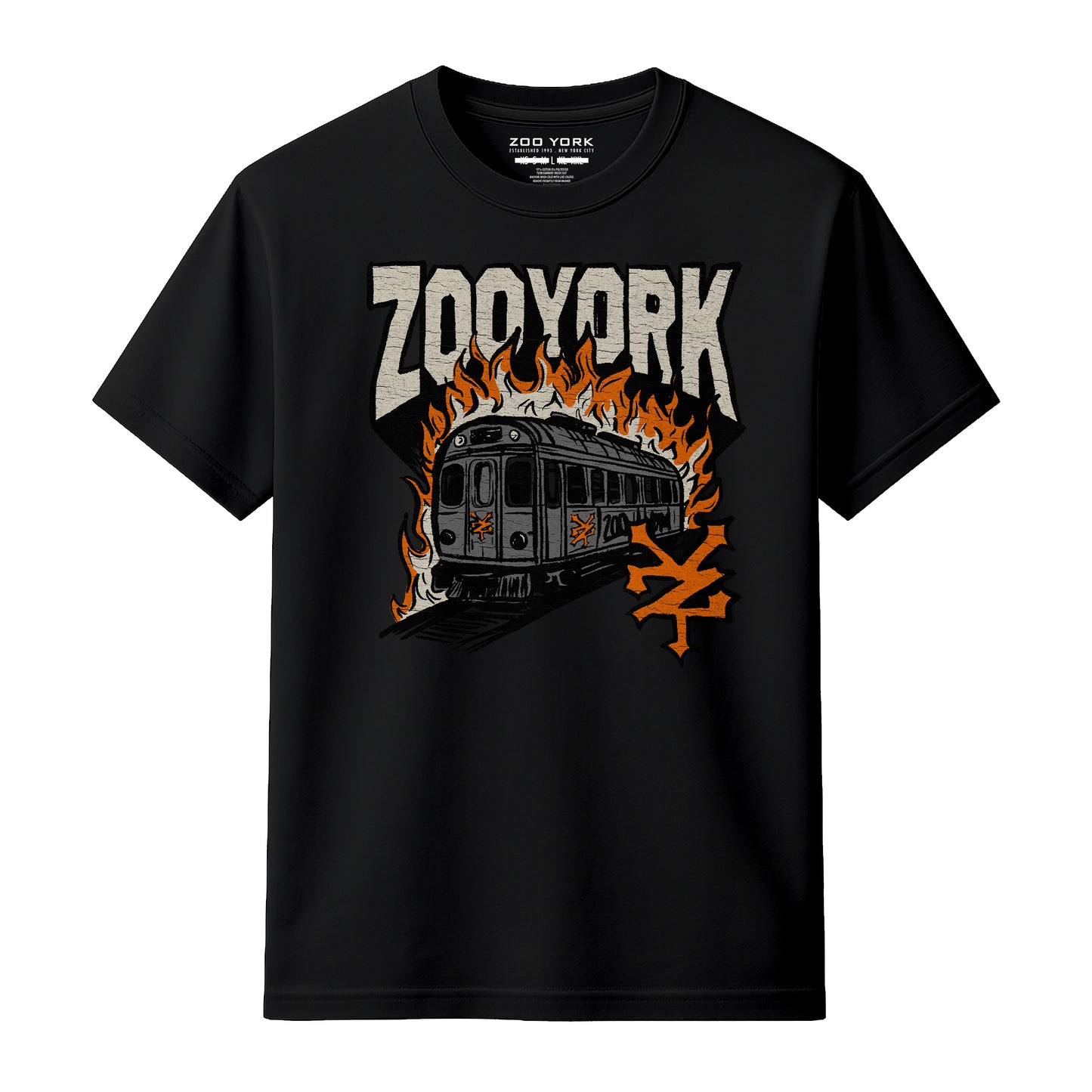 ZOO YORK RAIL BURN T-SHIRT BLACK