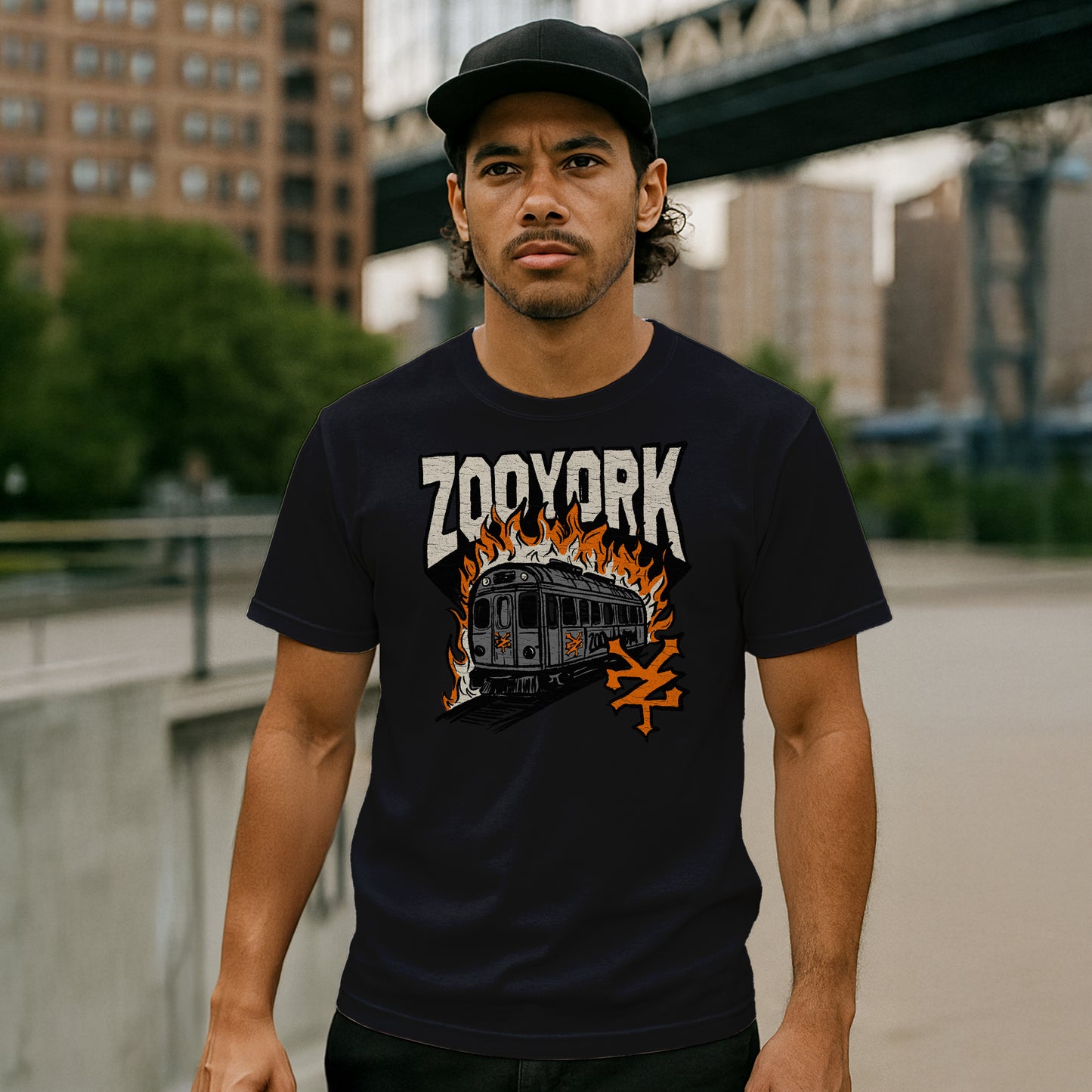 ZOO YORK RAIL BURN T-SHIRT BLACK