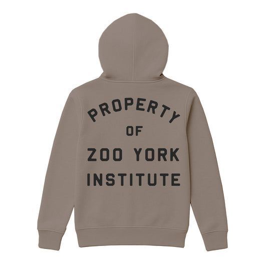 ZOO YORK INSTITUTE HOODIE STONE