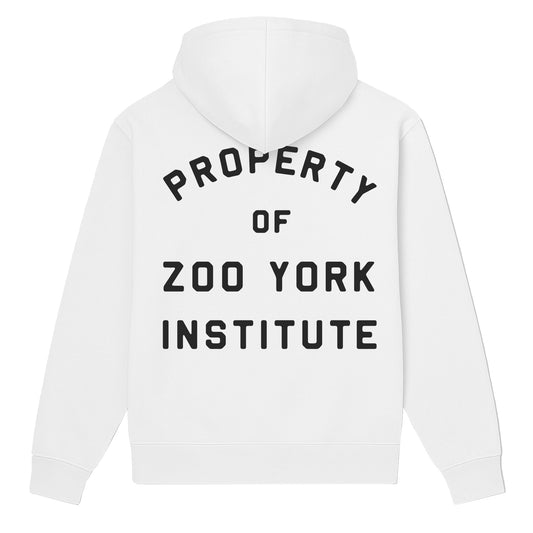 ZOO YORK INSTITUTE HOODIE WHITE