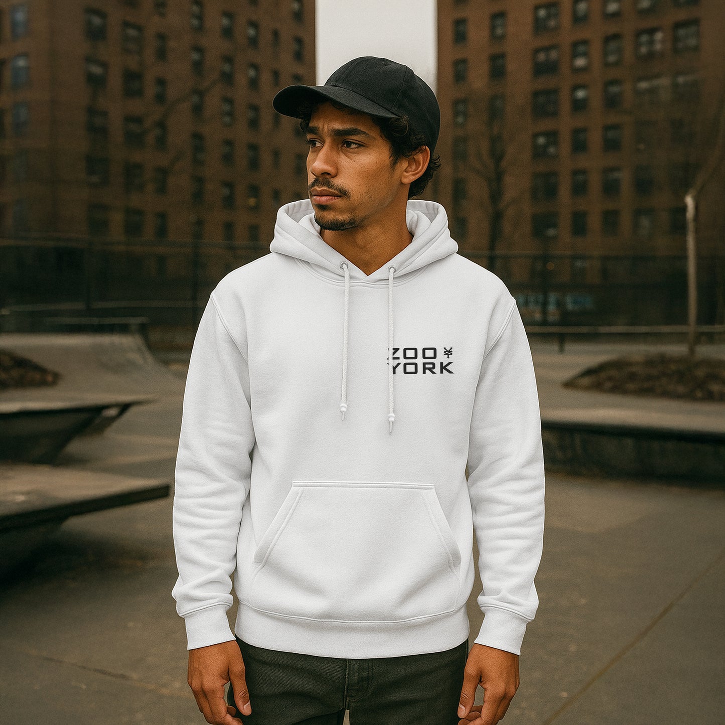 ZOO YORK INSTITUTE HOODIE LITE WHITE