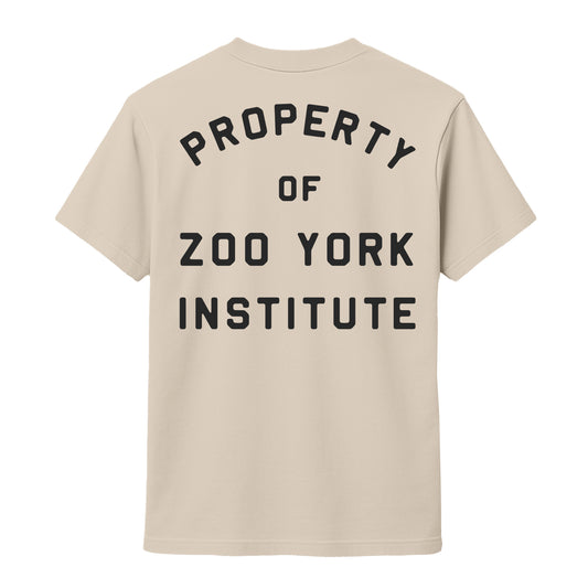 ZOO YORK PROPERTY T-SHIRT NATURAL