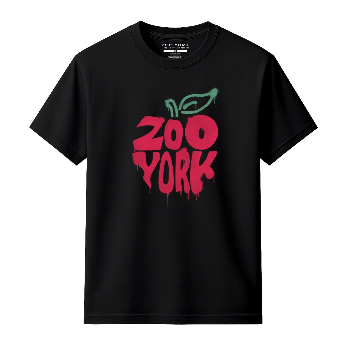 ZOO YORK APPLE SPRAY T-SHIRT BLACK