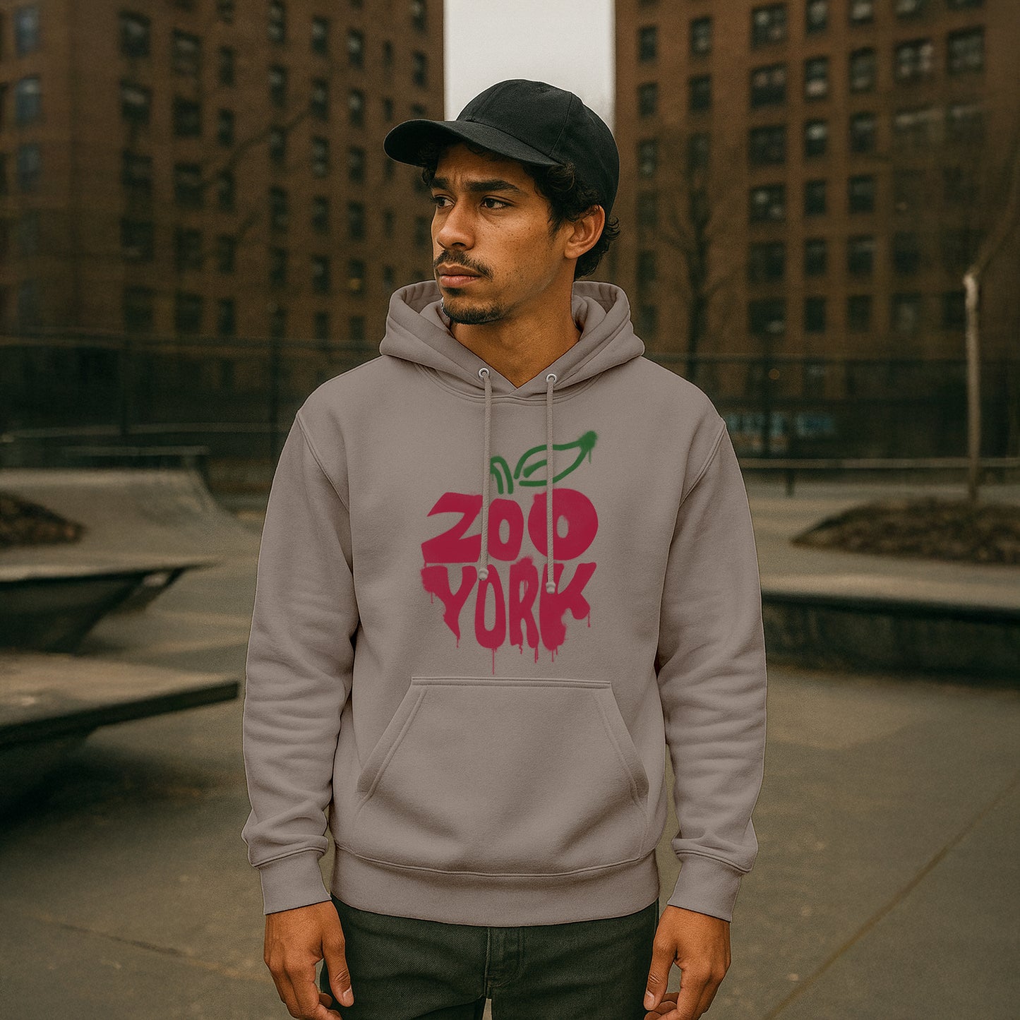 ZOO YORK BIG APPLE HOODIE SAND
