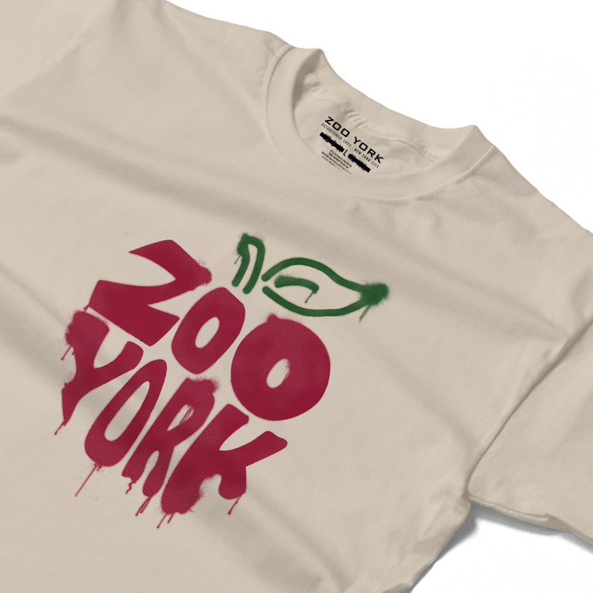 ZOO YORK APPLE SPRAY T-SHIRT NATURAL