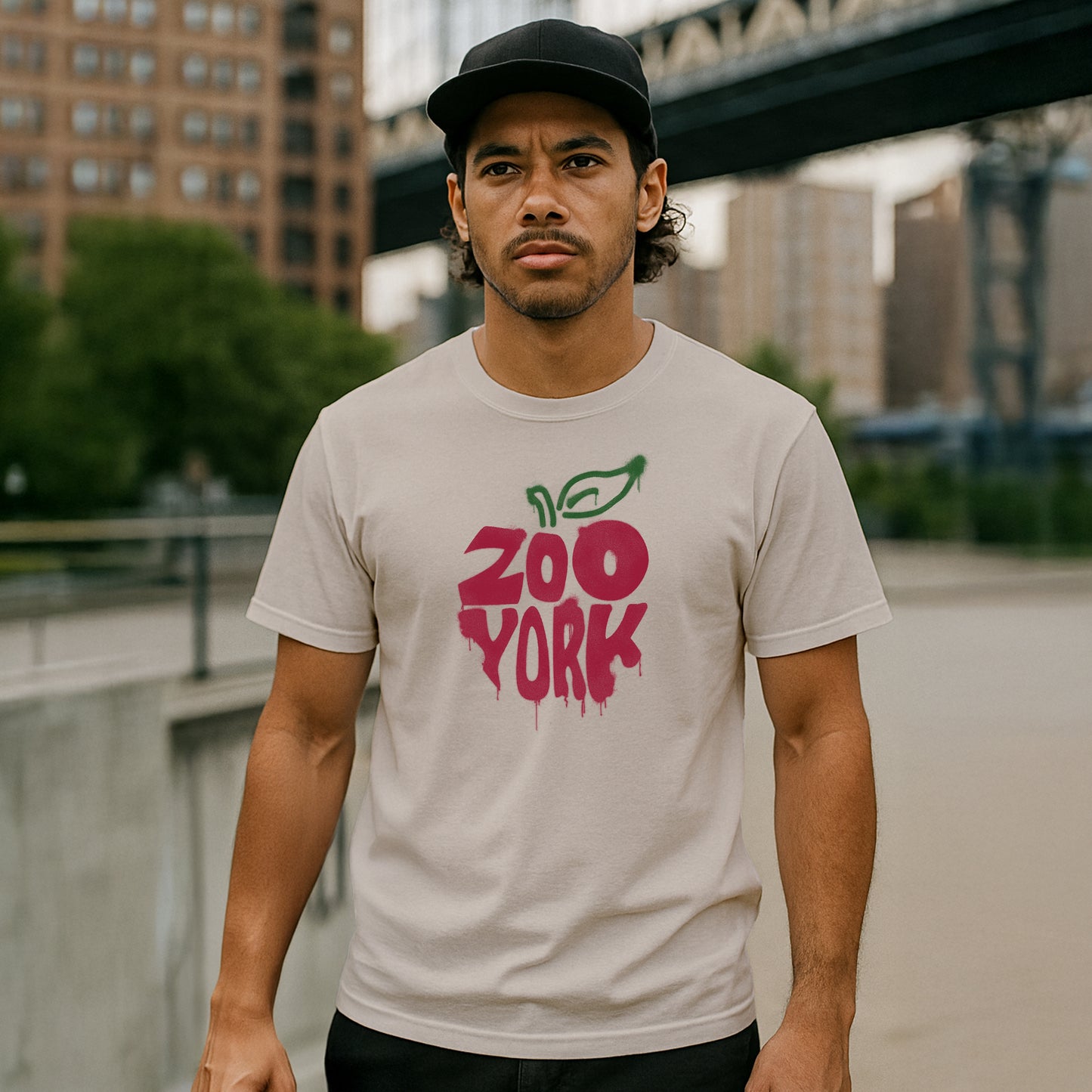 ZOO YORK APPLE SPRAY T-SHIRT NATURAL
