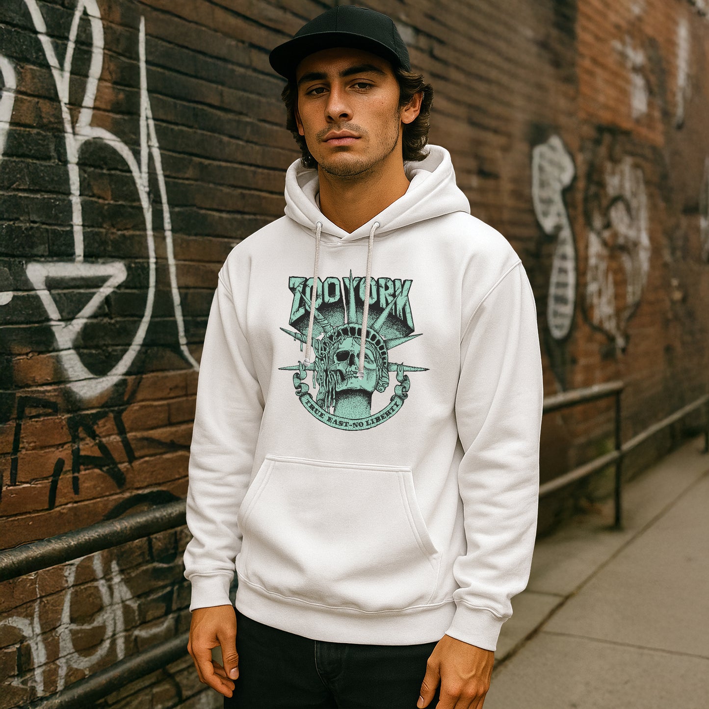 ZOO YORK TRUE EAST HOODIE LITE WHITE
