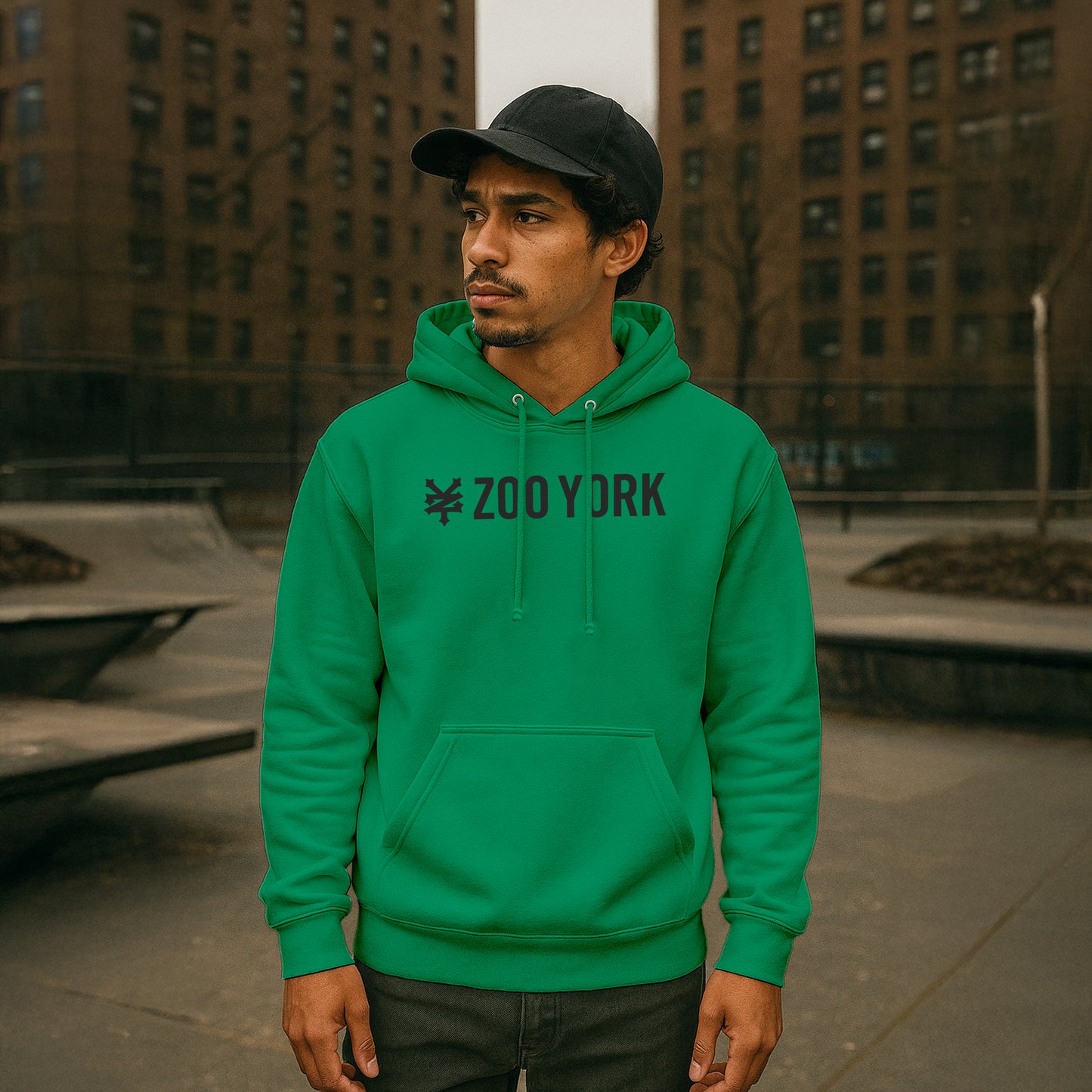 ZOO YORK CORE HOODIE KELLY GREEN