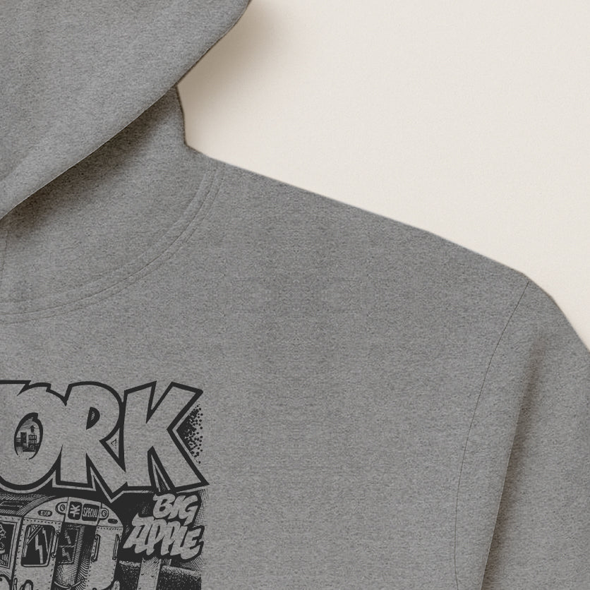 ZOO YORK CITY RIDES HOODIE HEATHER GREY