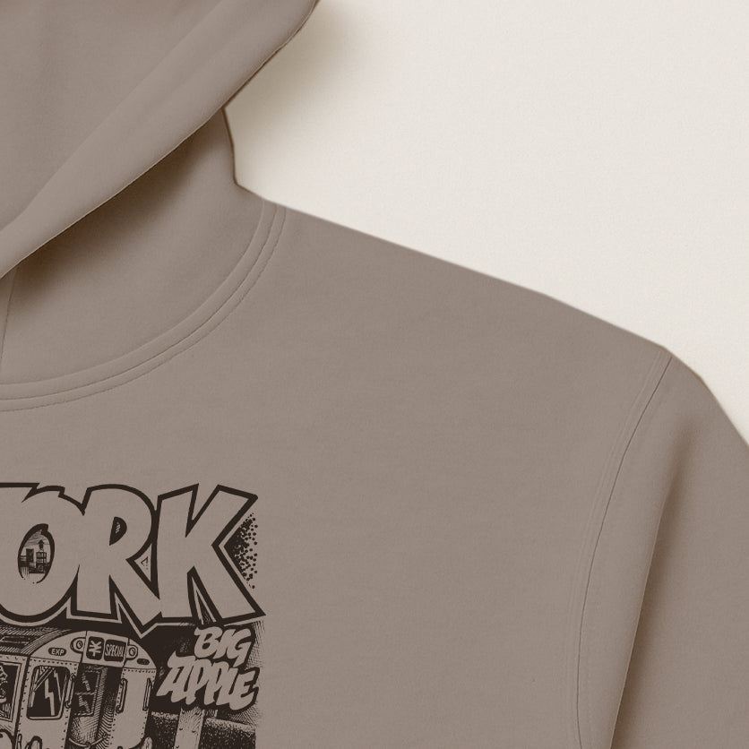 ZOO YORK CITY RIDES HOODIE STONE