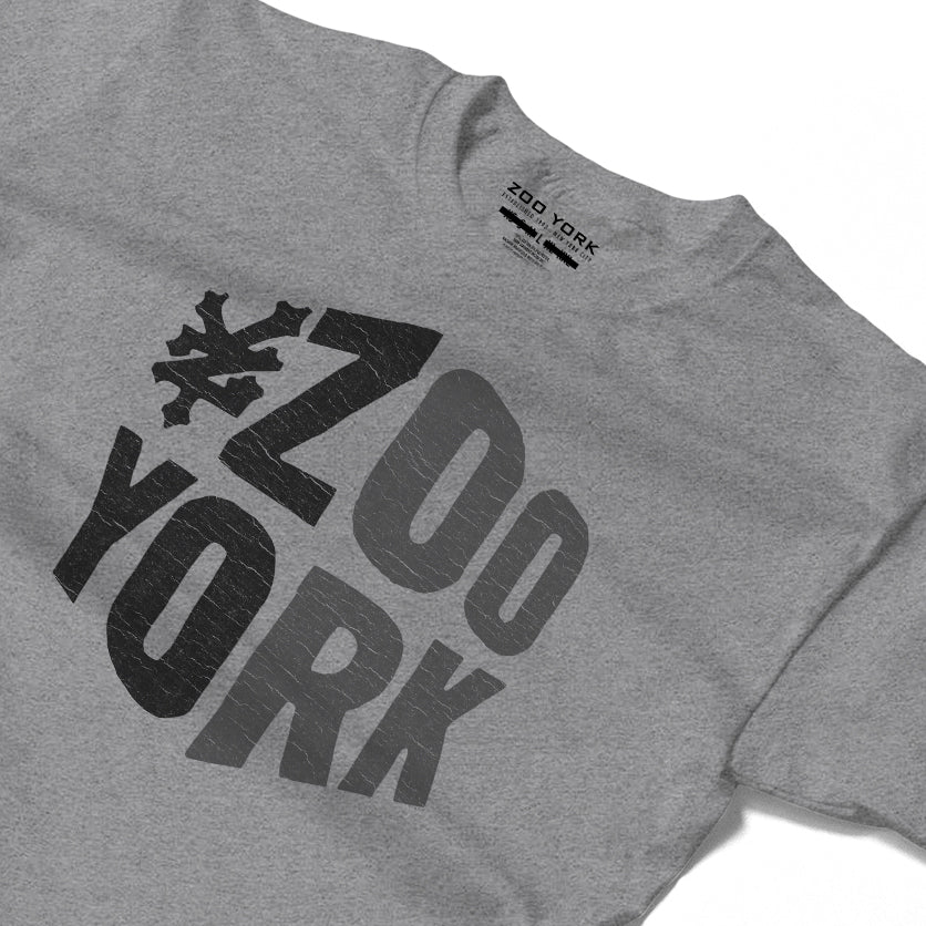 ZOO YORK ZY BLOCK T-SHIRT HEATHER GREY