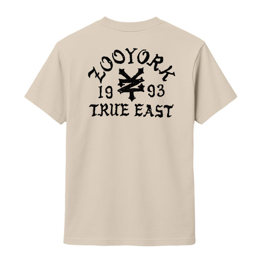ZOO YORK TRUE EAST SKETCH T-SHIRT NATURAL