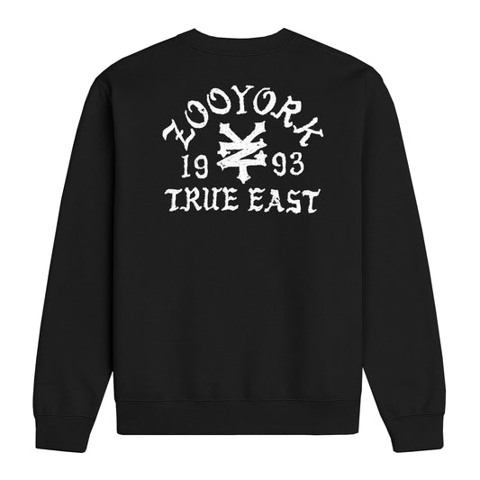 ZOO YORK TRUE EAST SKETCH CREW SWEAT BLACK