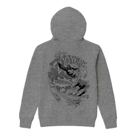 ZOO YORK KING OF THE CITY HOODIE HEATHER GREY