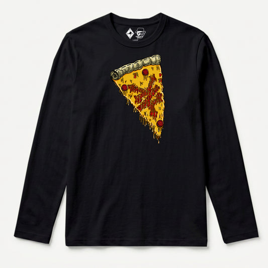 Zoo York New York Pizza Long Sleeve T-Shirt Black - front
