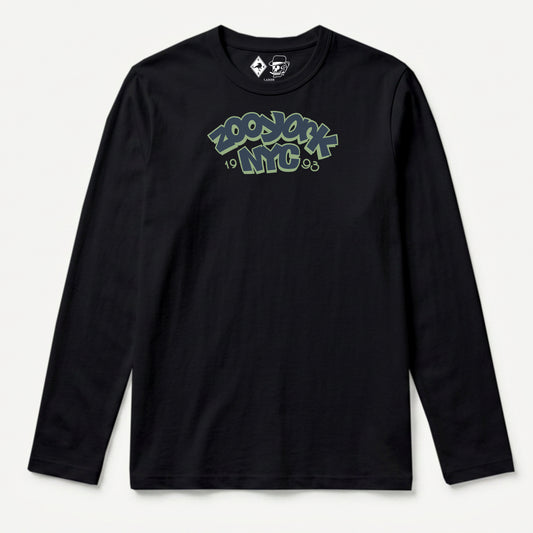 Zoo York Throw Up Long Sleeve T-Shirt Black - front