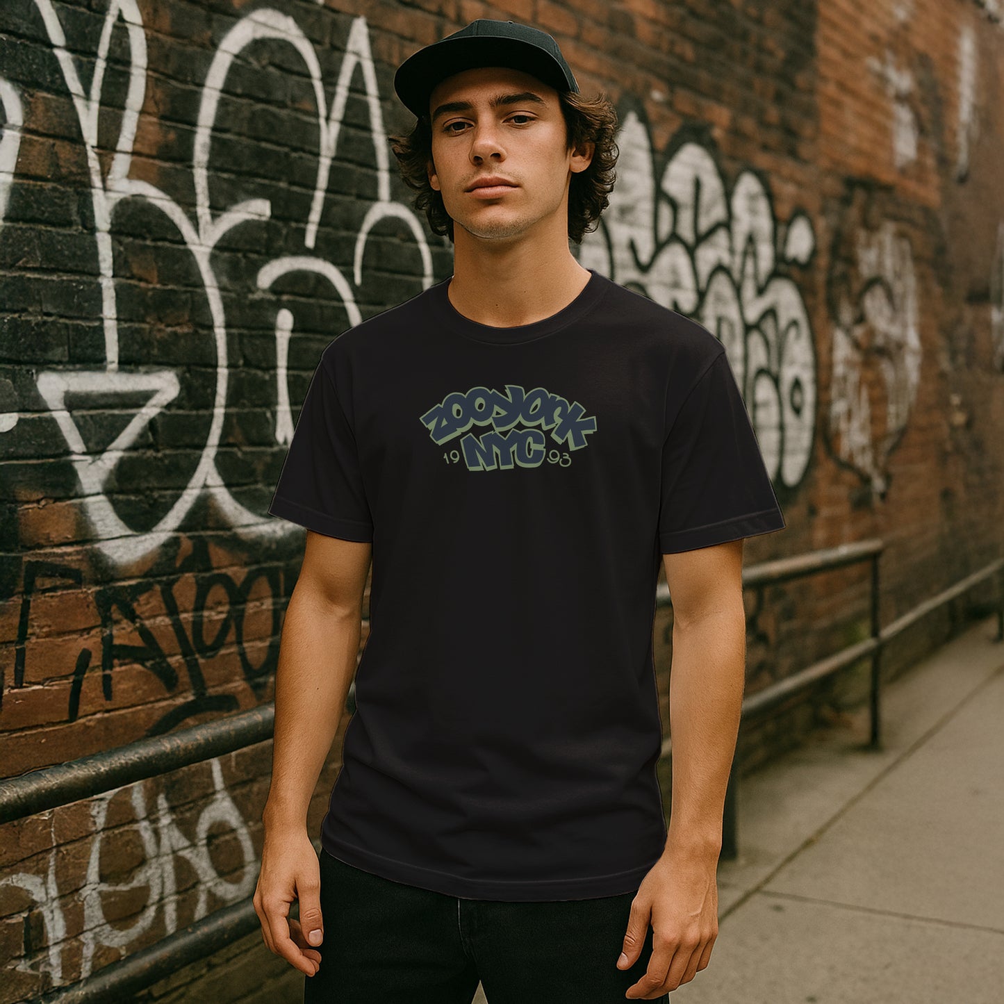 ZOO YORK THROW UP T-SHIRT BLACK
