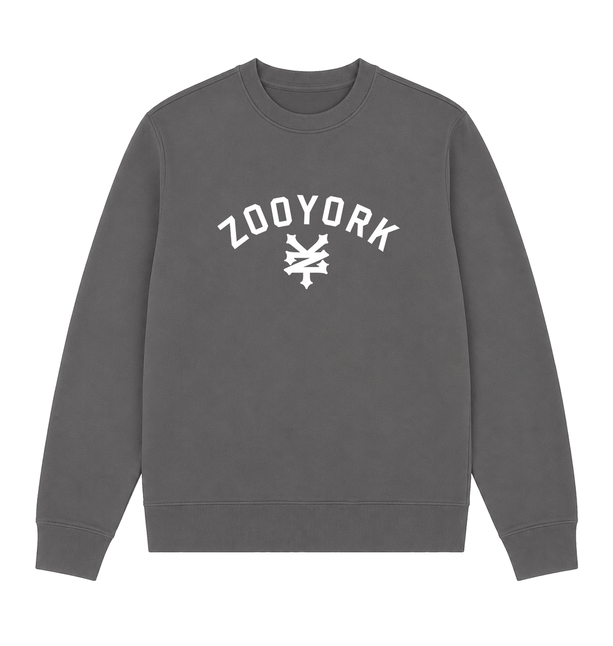 Charcoal Printed Sweater Front