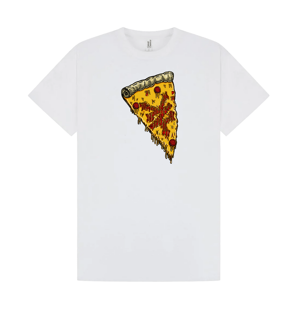 White Printed T-shirt Front