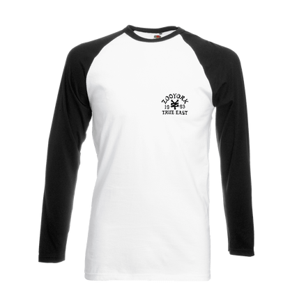 White/Black Printed T-shirt Front