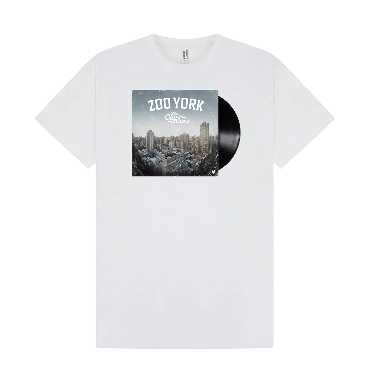 White Printed T-shirt Front