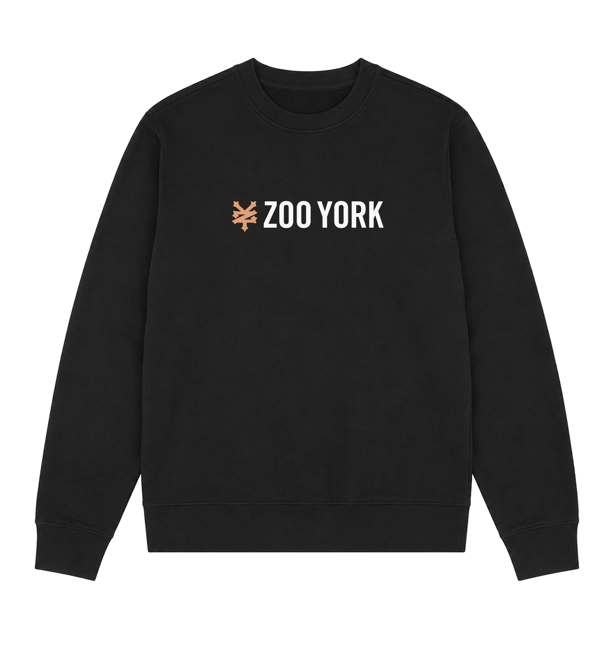 Black Printed Sweater Front