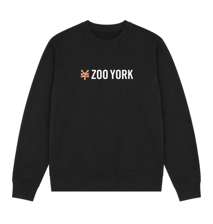 Black Printed Sweater Front