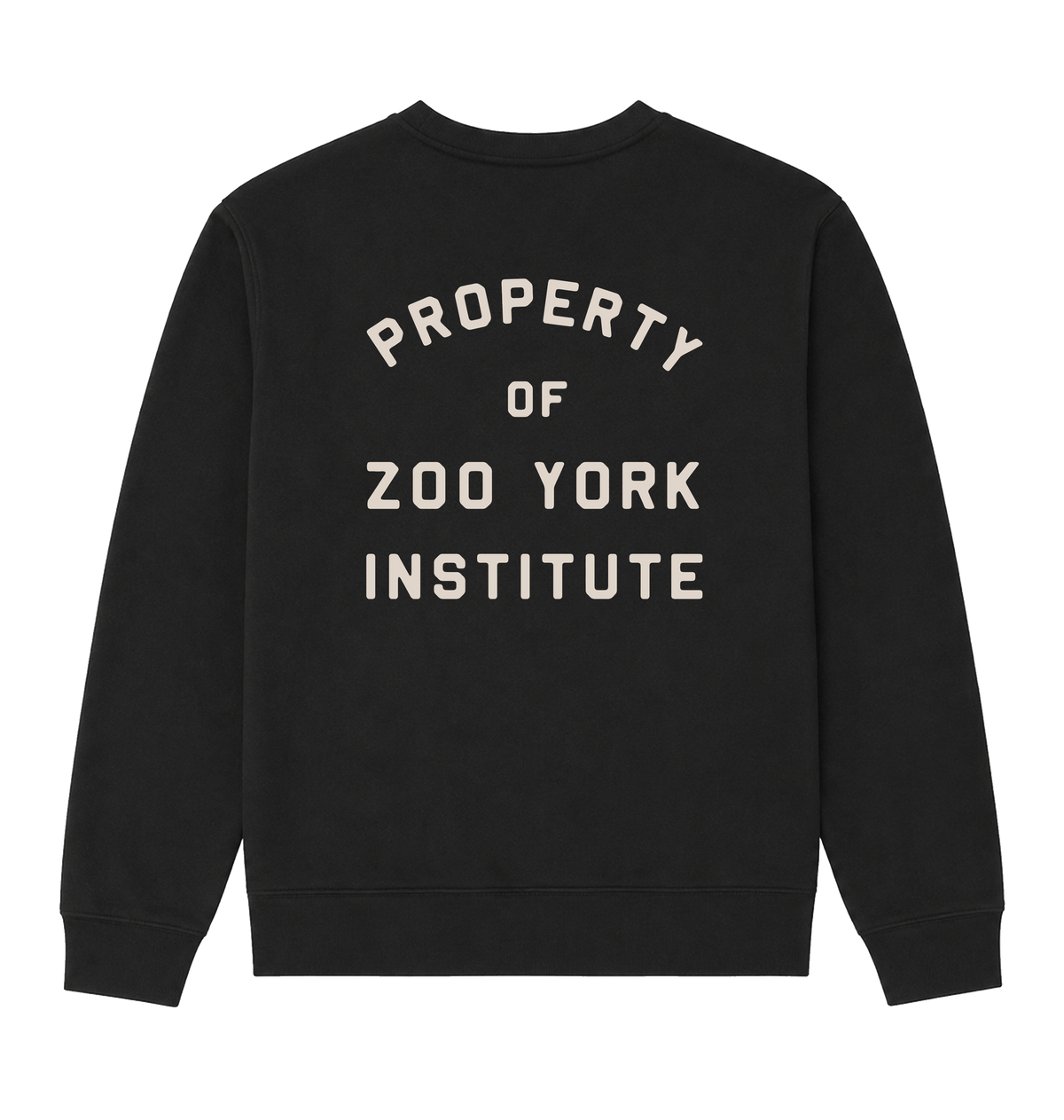 Black Printed Sweater Back