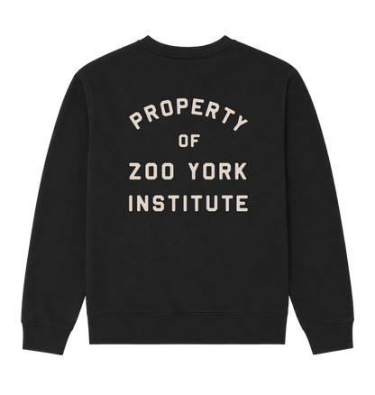 Black Printed Sweater Back