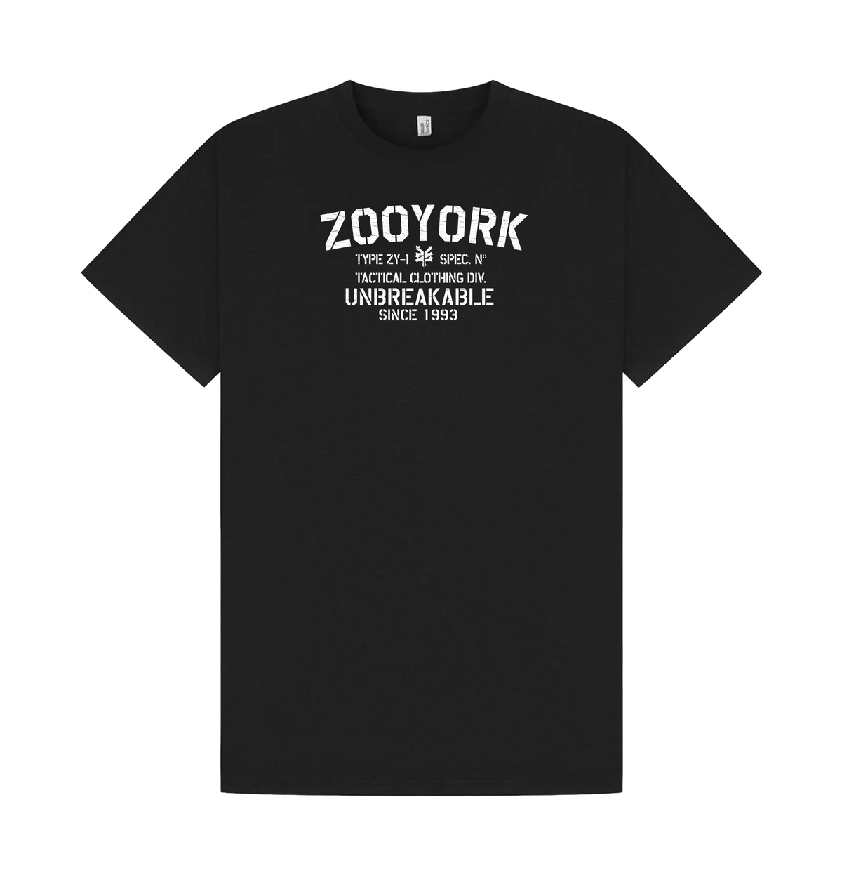 Black Printed T-shirt Front