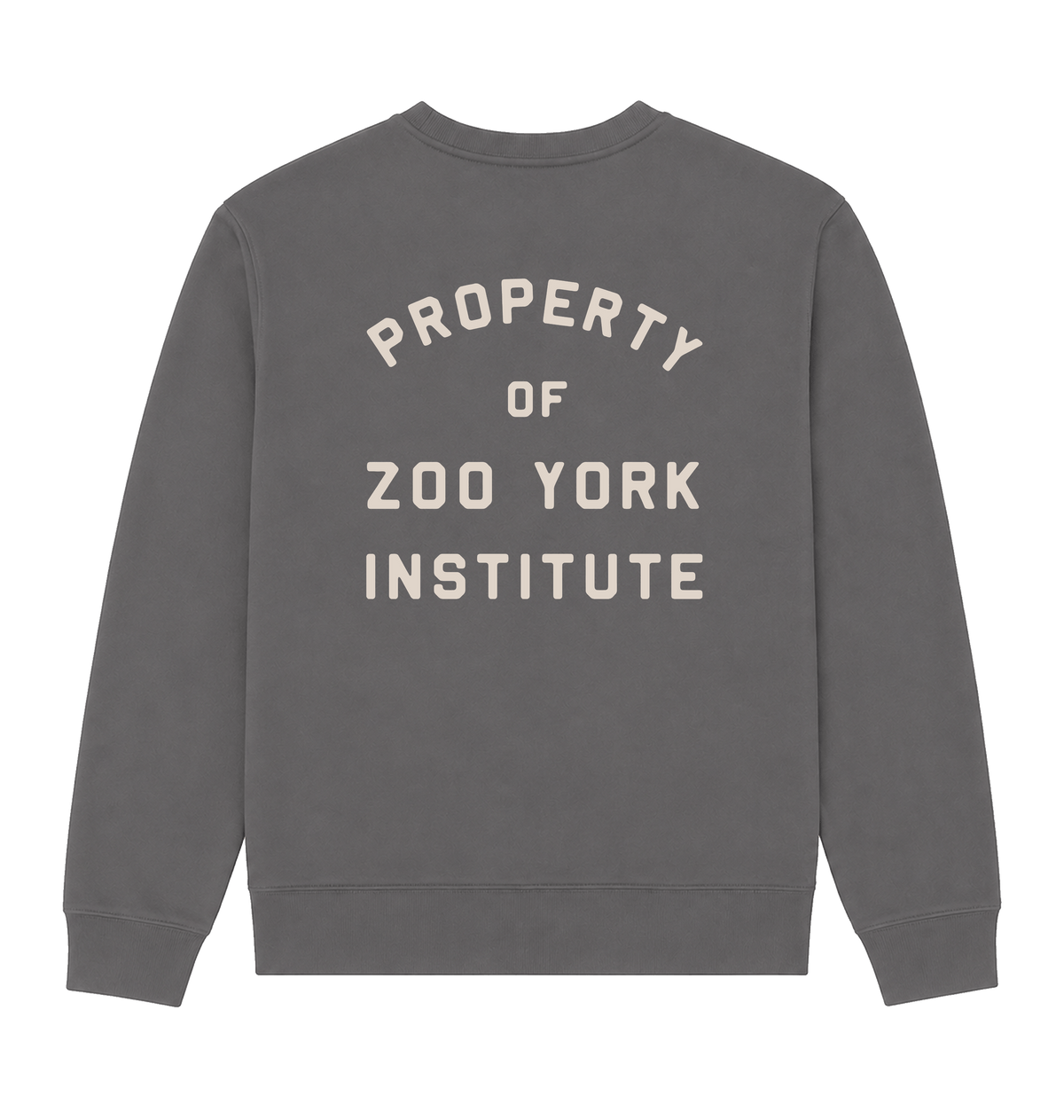 Charcoal Printed Sweater Back