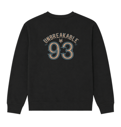 Black Printed Sweater Back