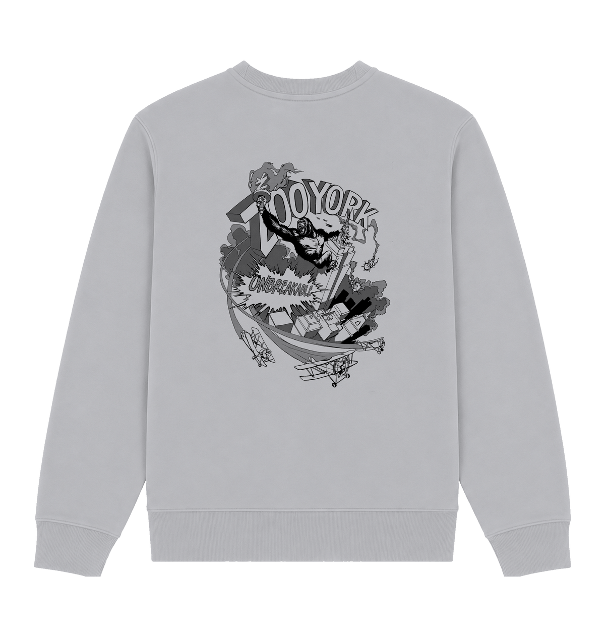 Sport Grey Printed Sweater Back