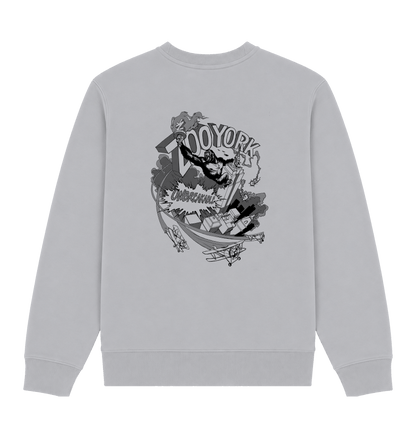 Sport Grey Printed Sweater Back