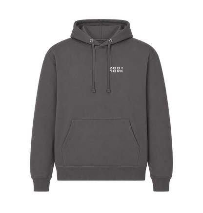 Charcoal Printed Hoody Front