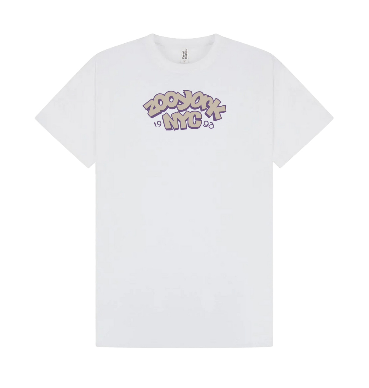 White Printed T-shirt Front