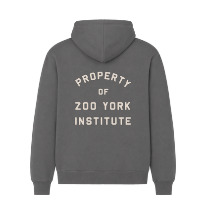 Charcoal Printed Hoody Back