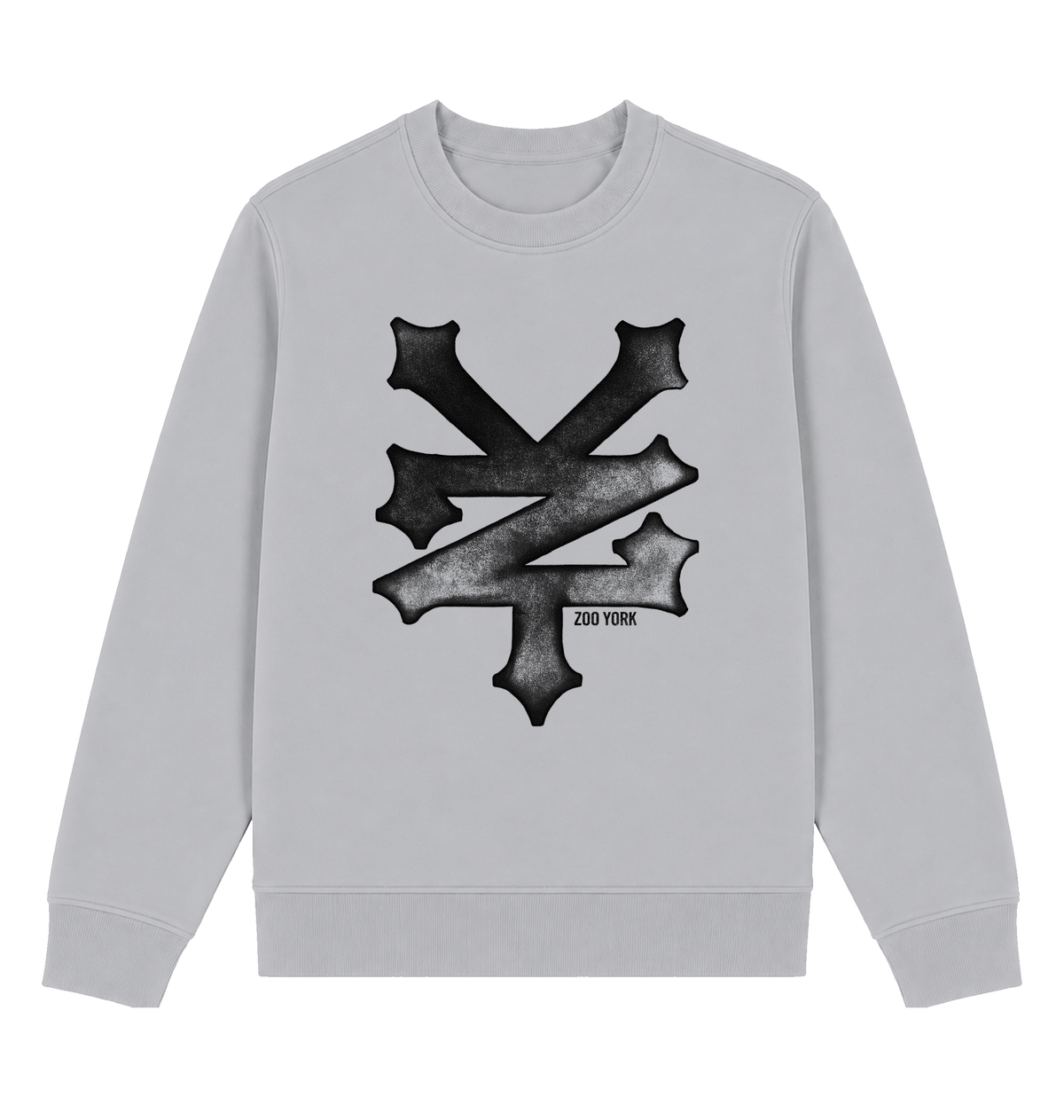 Sport Grey Printed Sweater Front