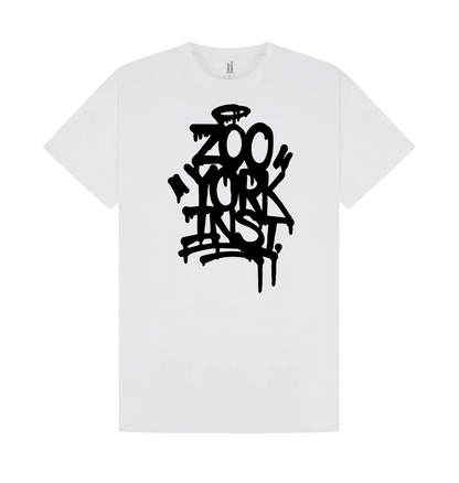 White Printed T-shirt Front