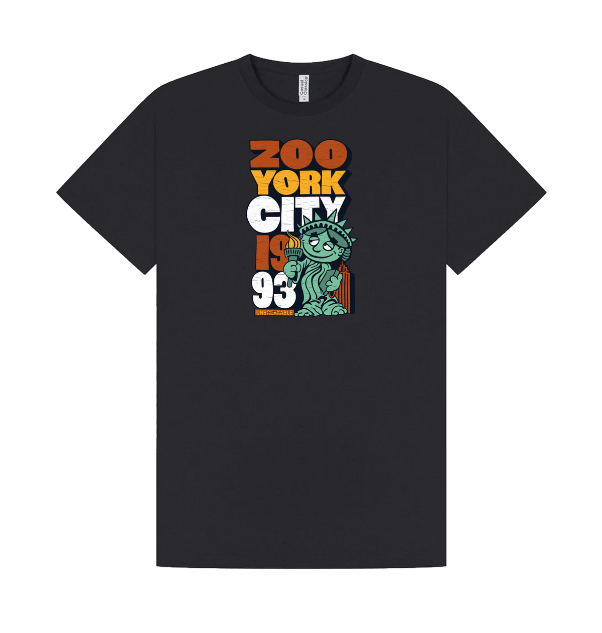 Navy Printed T-shirt Front