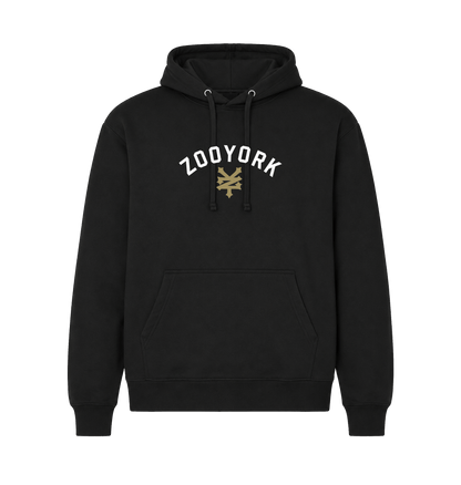Black Printed Hoody Front