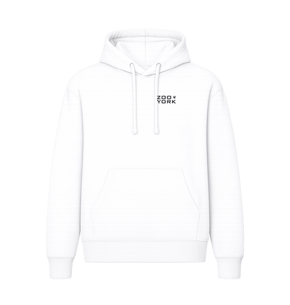 White Printed Hoody Front